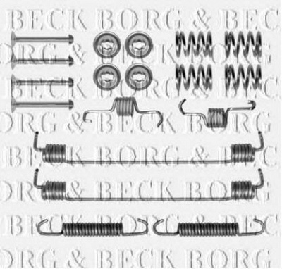 BORG & BECK bbk6292 -  Комплектующие, колодки дискового тормоза